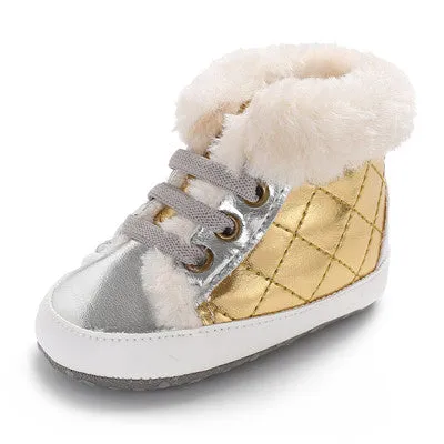 2019 Fashion Style Winter Fleece Baby Boots For Girls & Boys