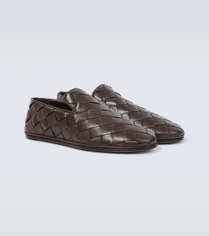 Bottega Veneta Sunday Intrecciato leather slip-on shoes