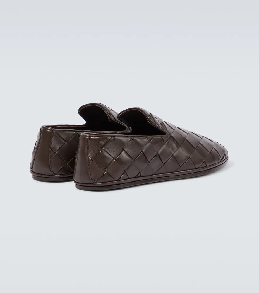 Bottega Veneta Sunday Intrecciato leather slip-on shoes
