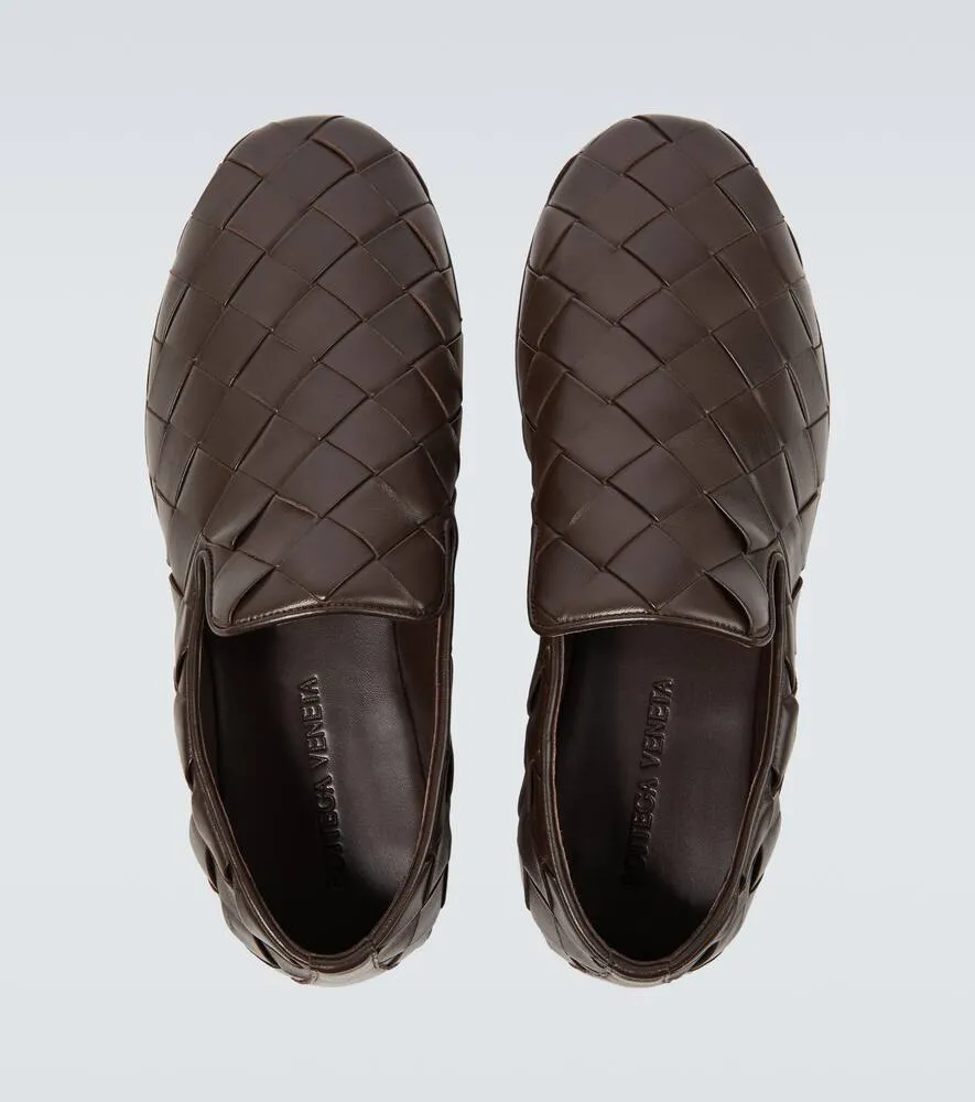 Bottega Veneta Sunday Intrecciato leather slip-on shoes