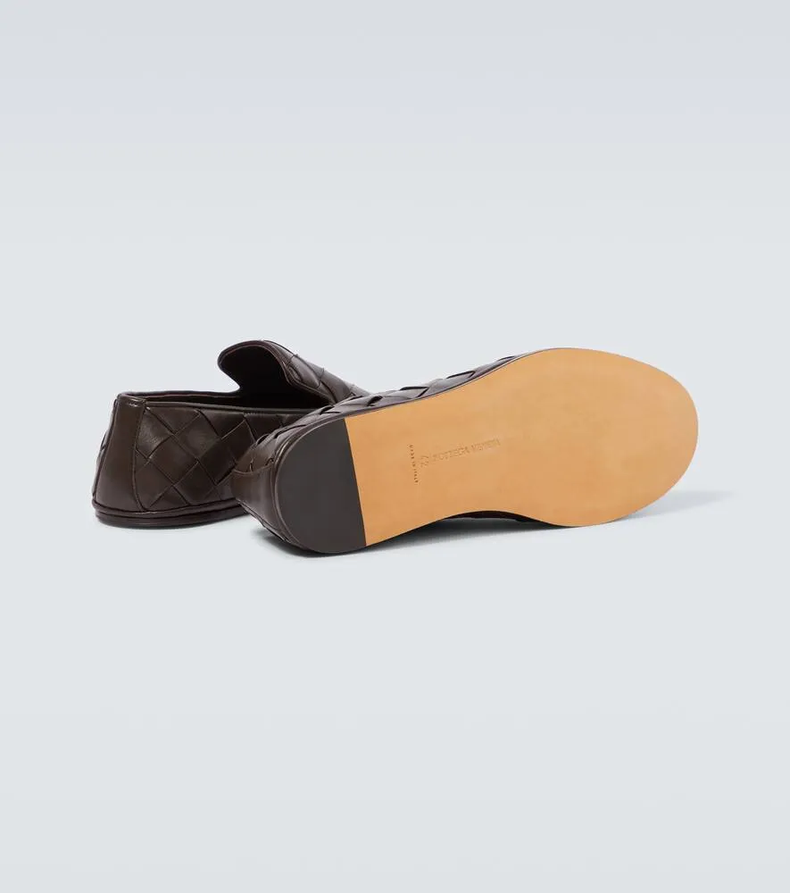 Bottega Veneta Sunday Intrecciato leather slip-on shoes