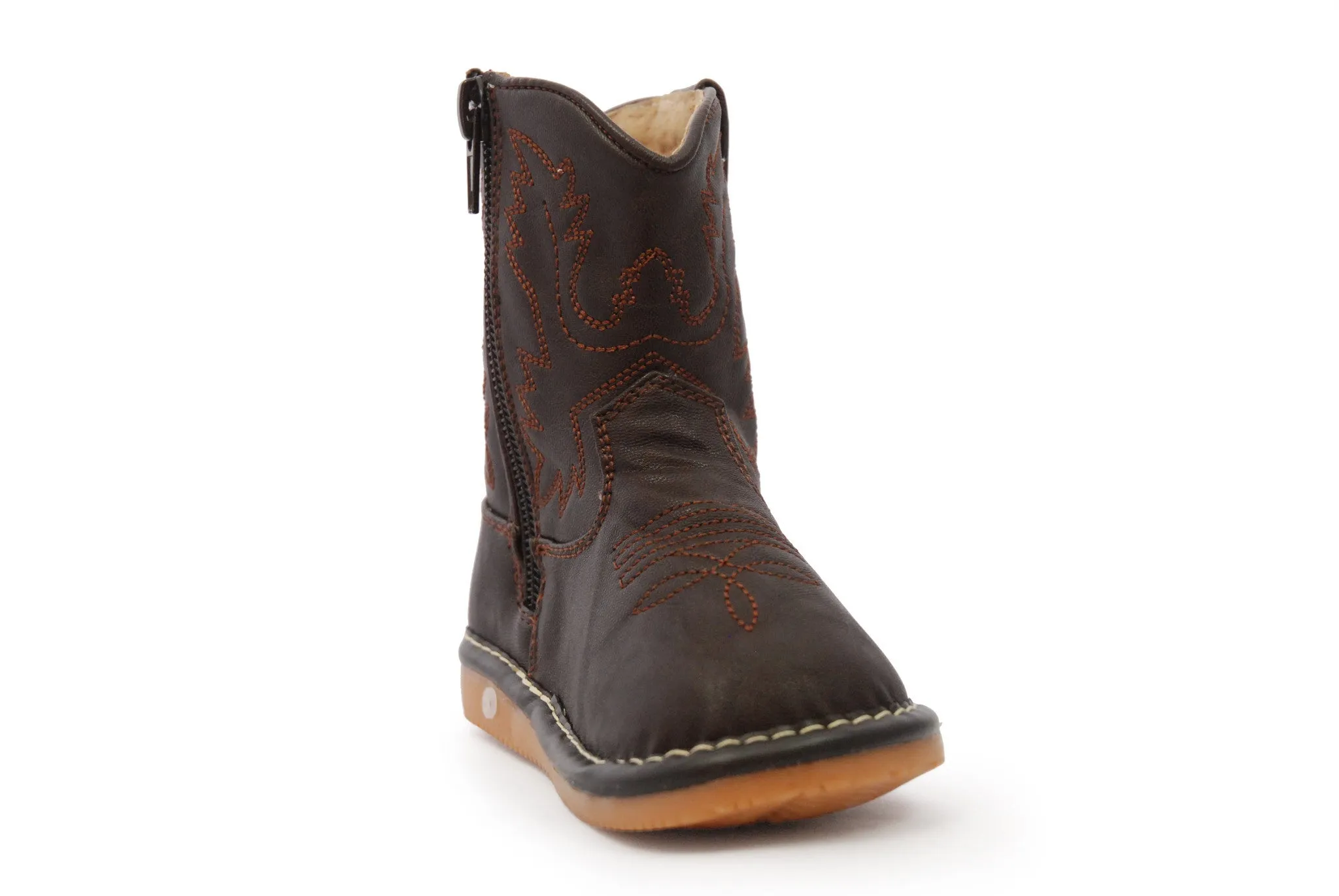 Dark Brown Leather Boots