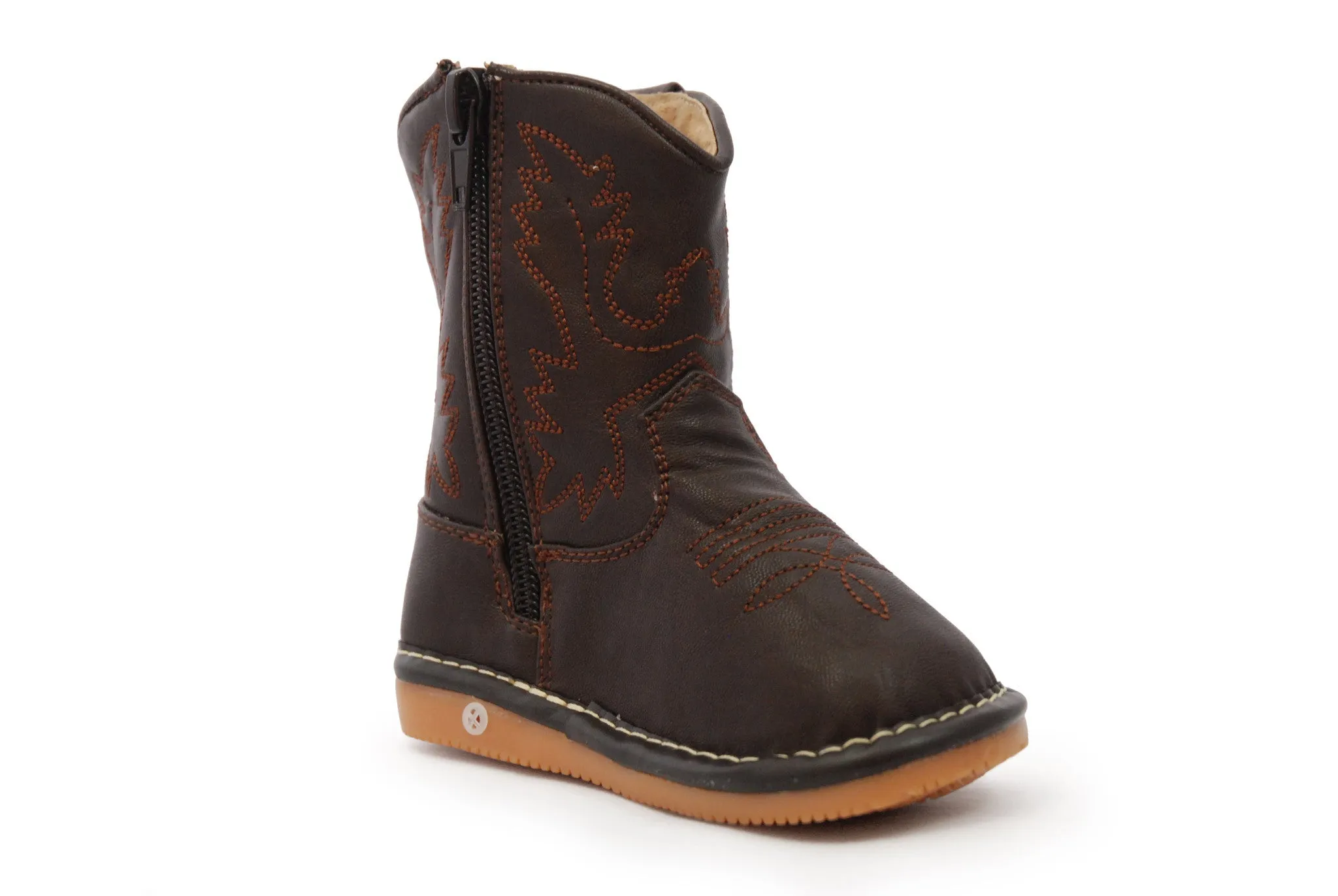 Dark Brown Leather Boots