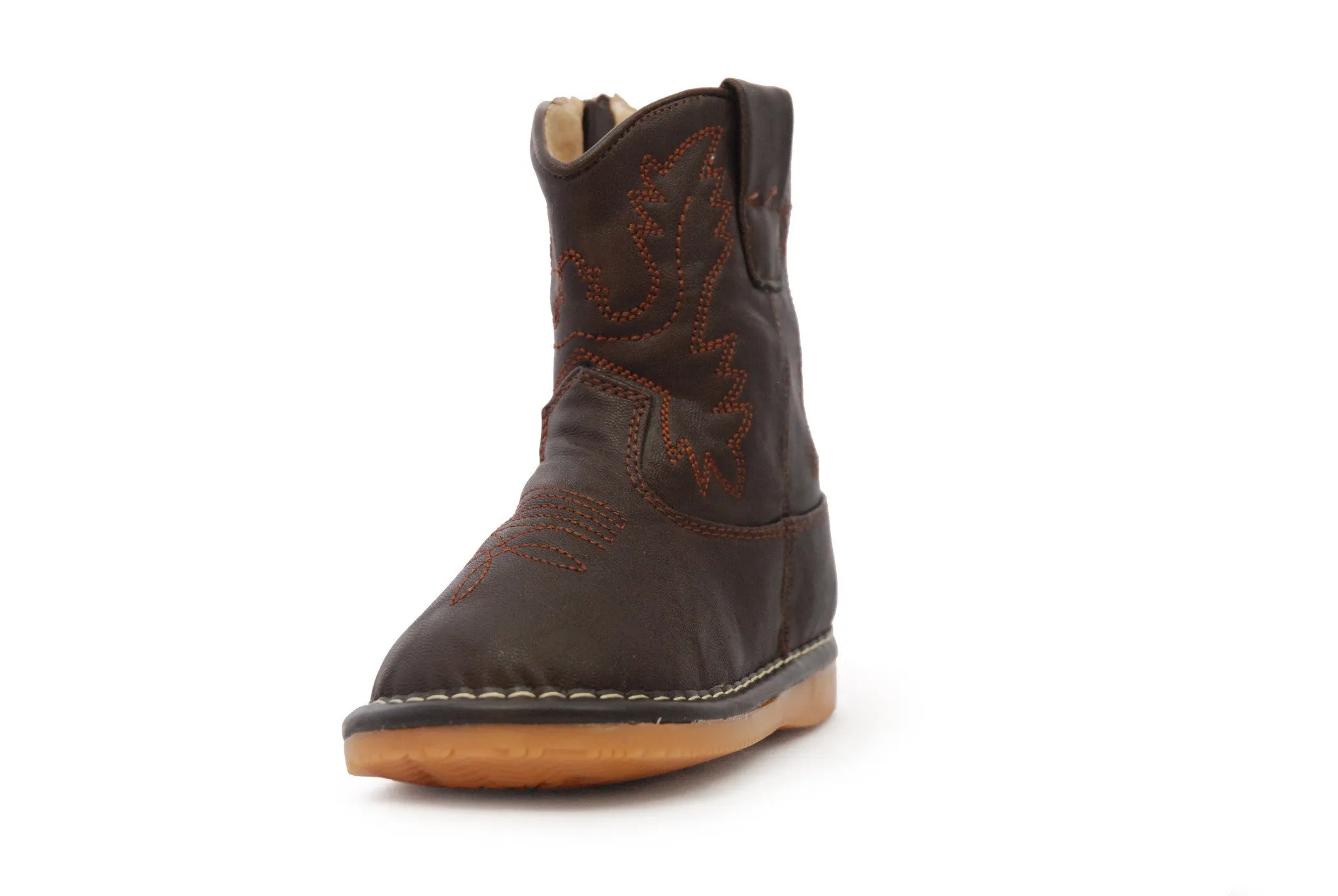 Dark Brown Leather Boots