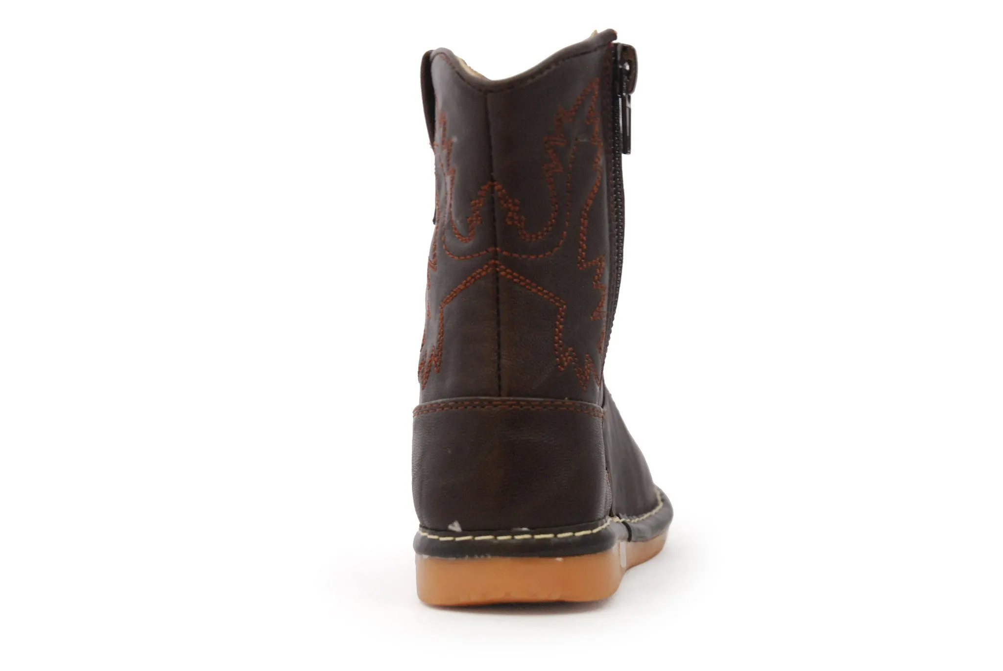Dark Brown Leather Boots
