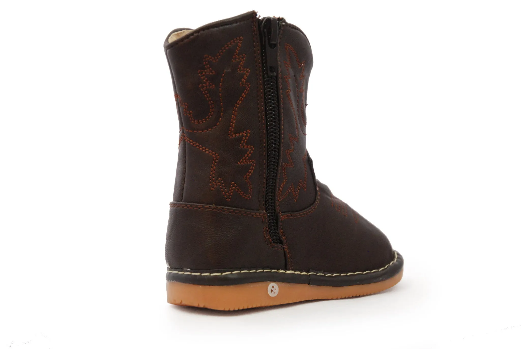 Dark Brown Leather Boots