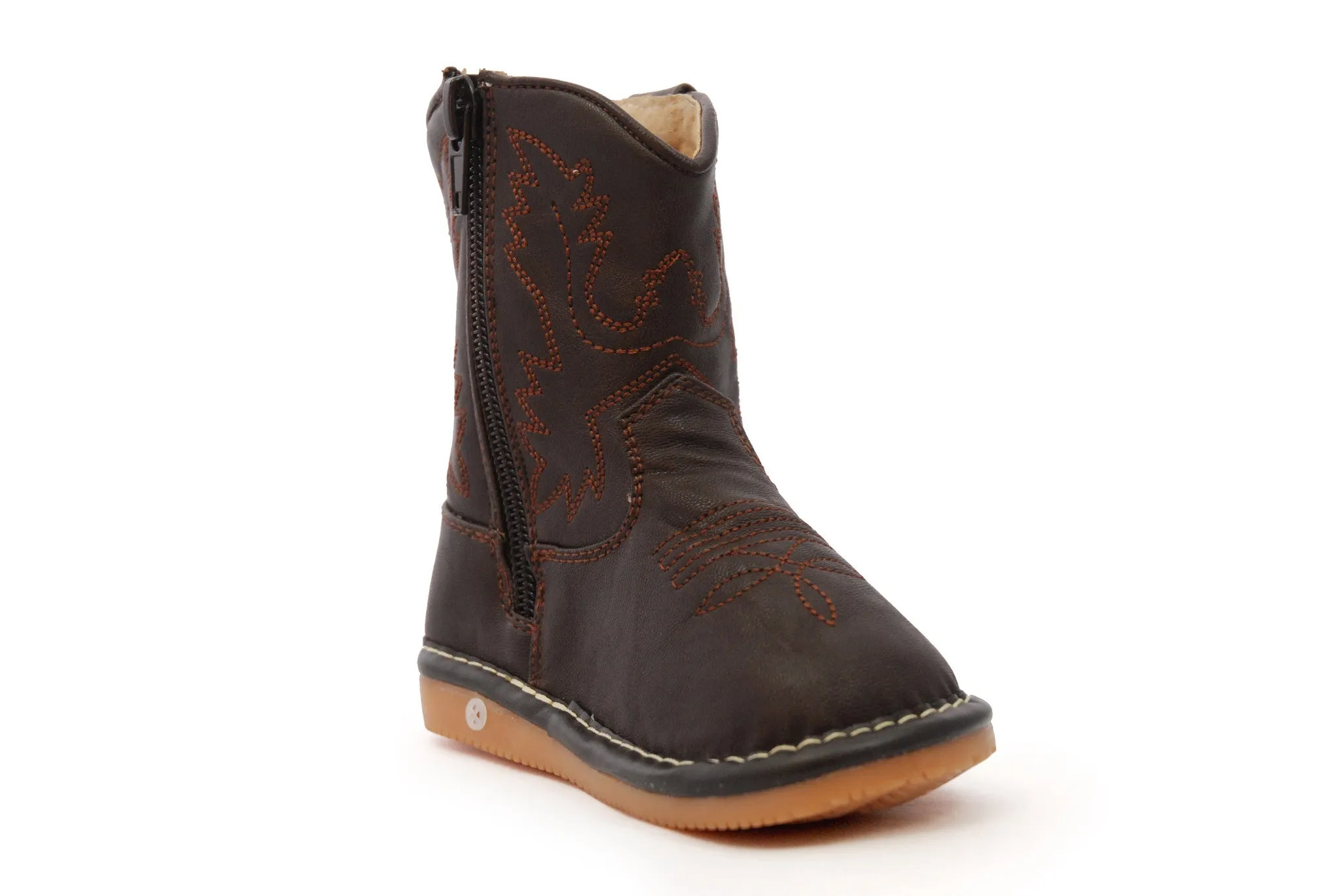 Dark Brown Leather Boots