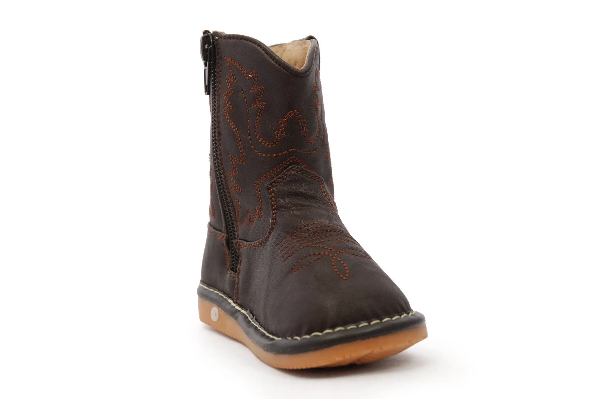 Dark Brown Leather Boots