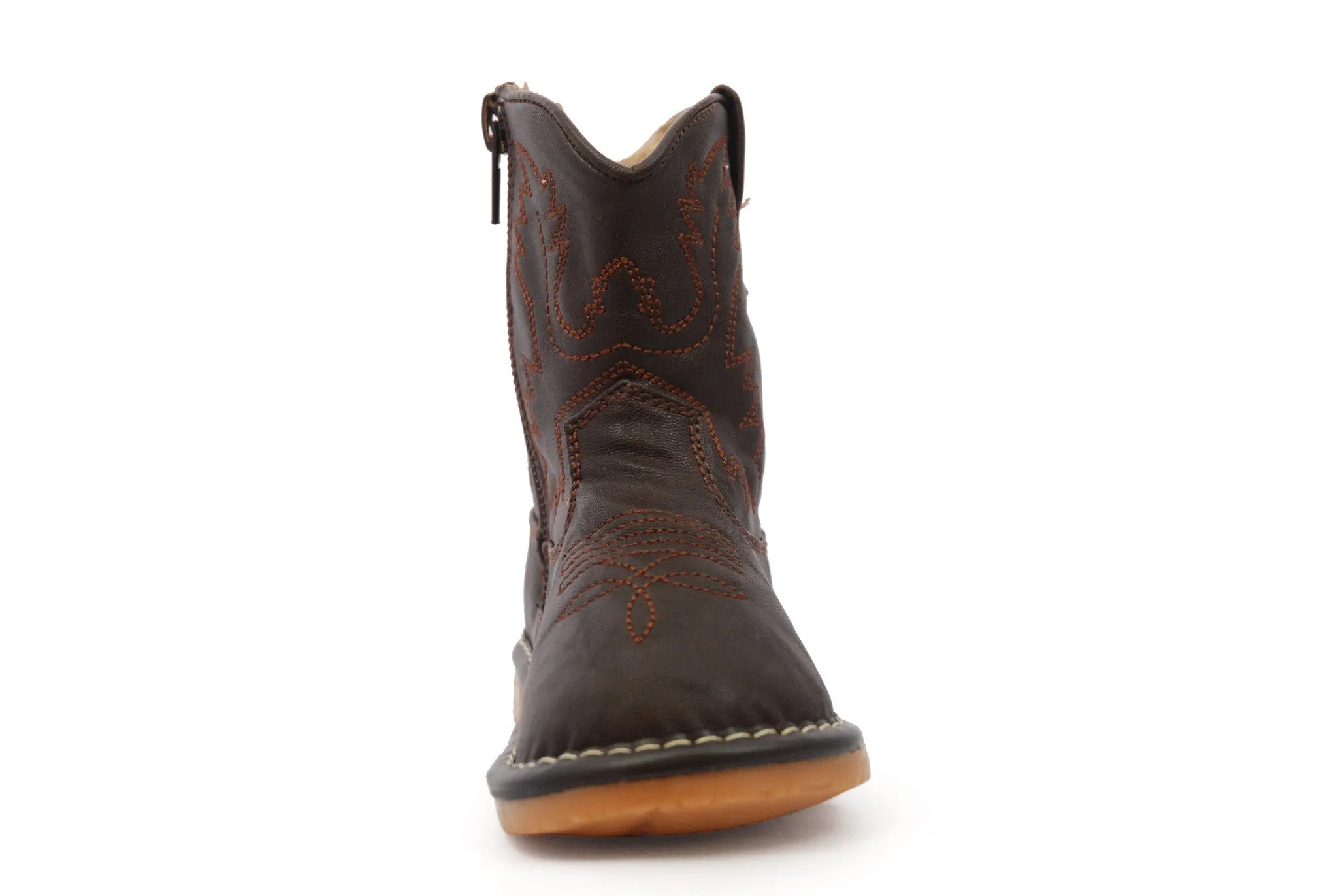 Dark Brown Leather Boots