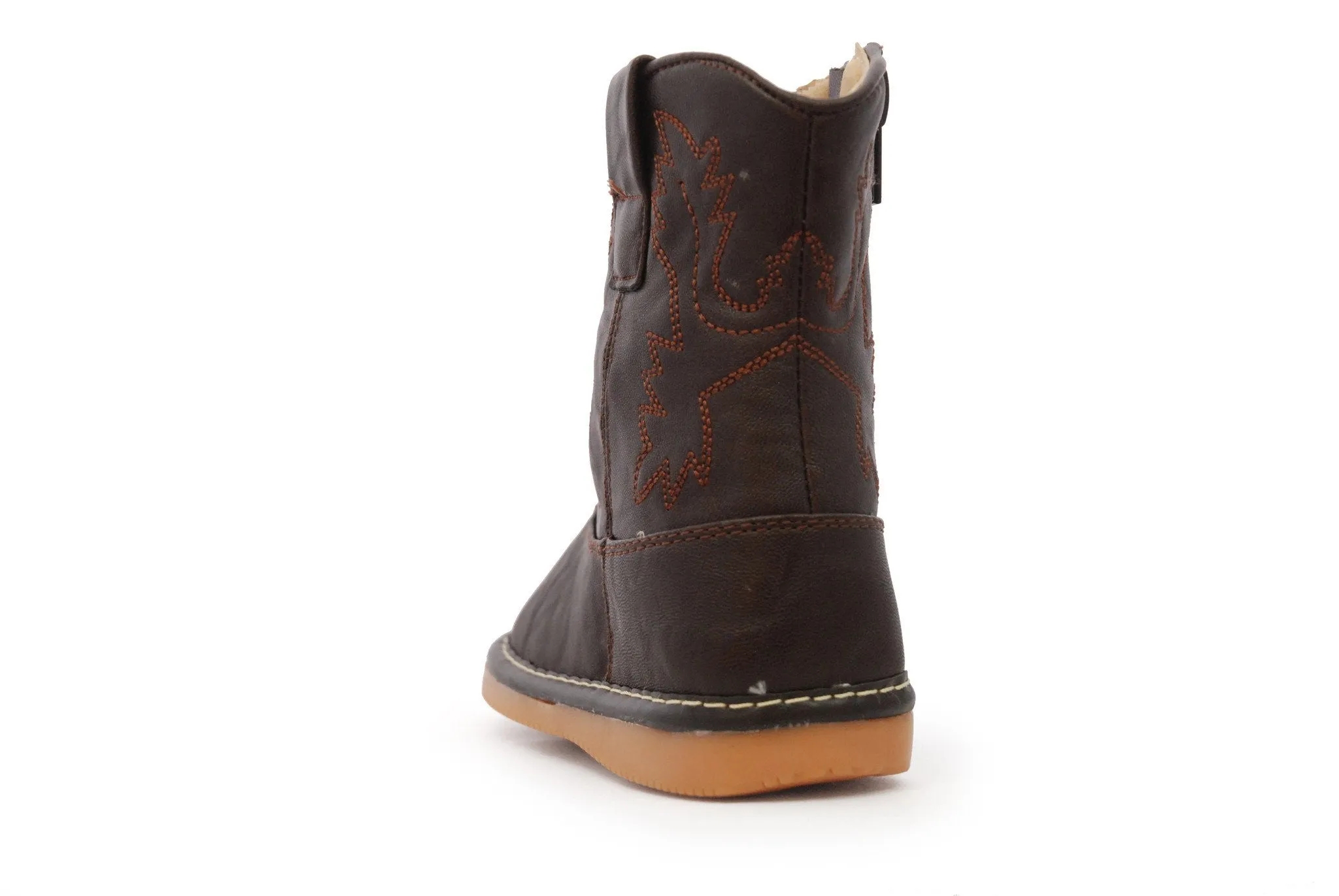 Dark Brown Leather Boots
