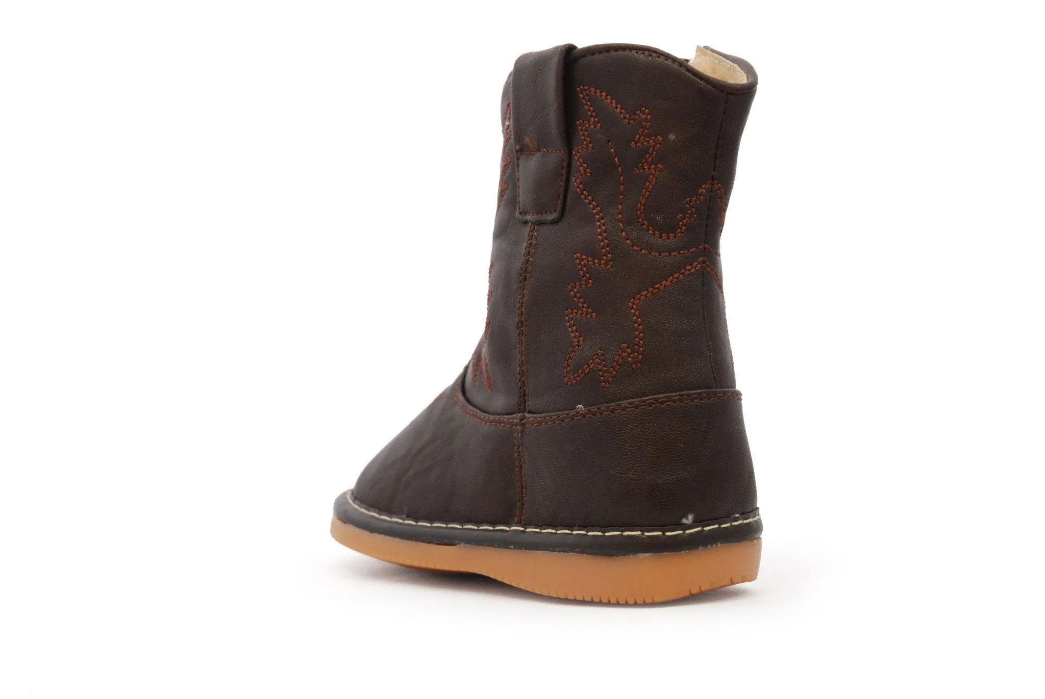 Dark Brown Leather Boots