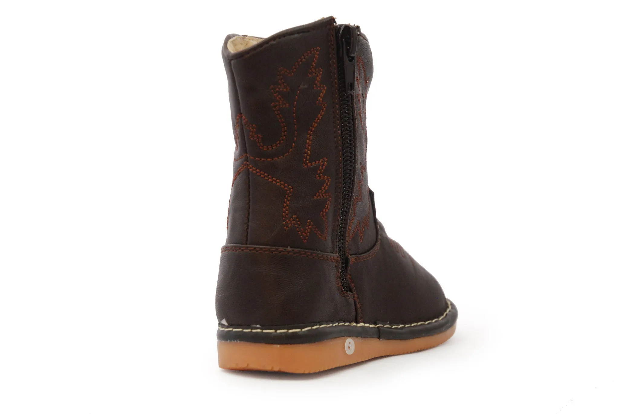 Dark Brown Leather Boots