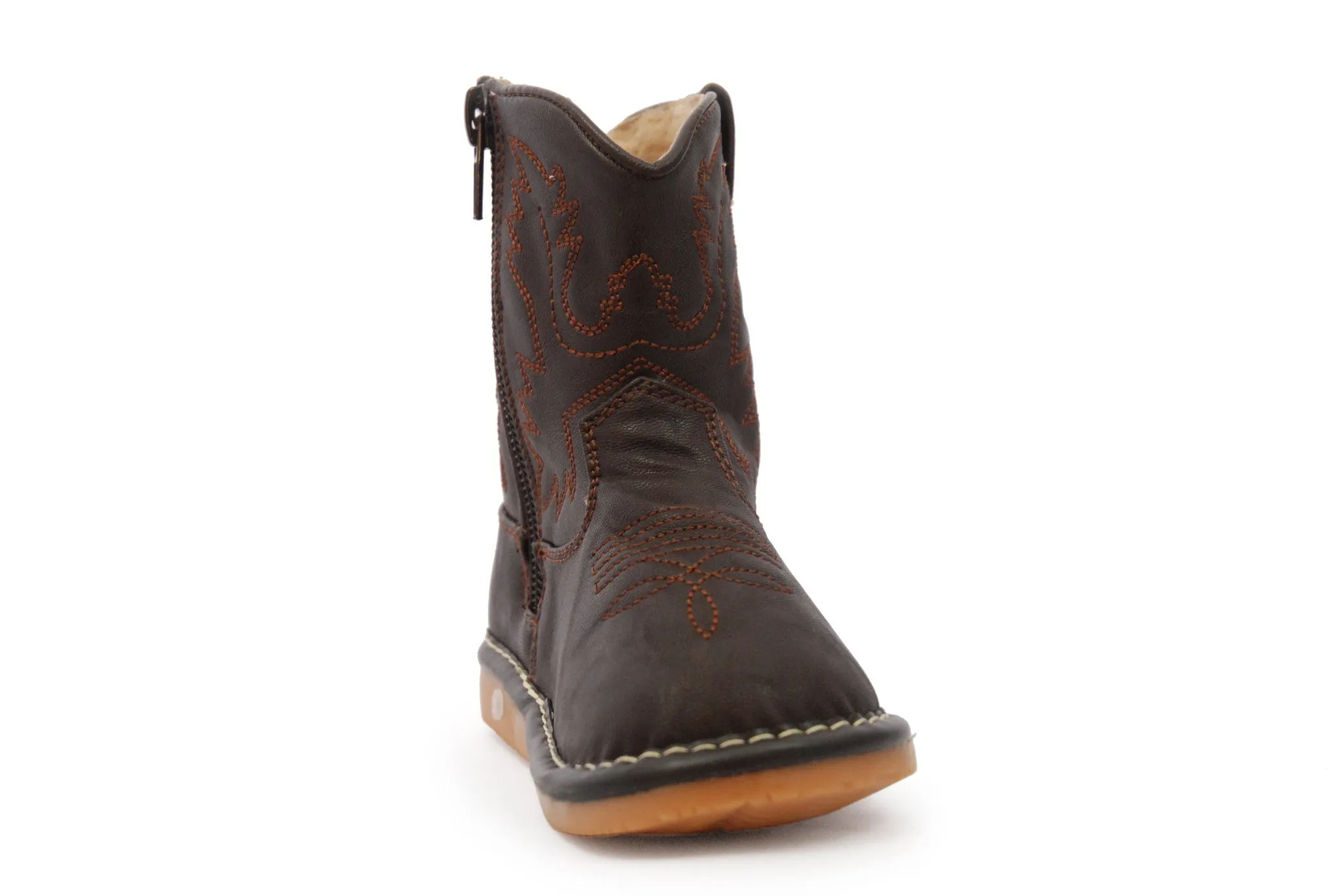 Dark Brown Leather Boots