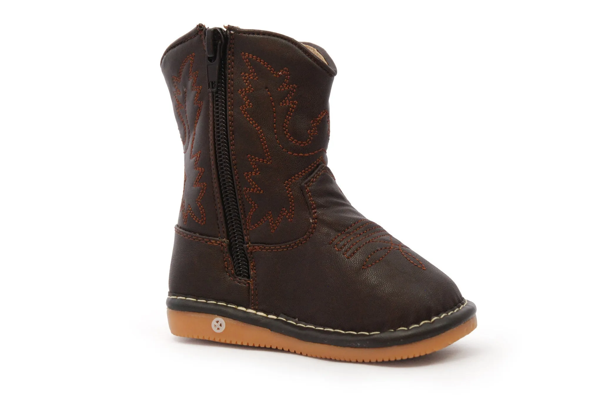 Dark Brown Leather Boots