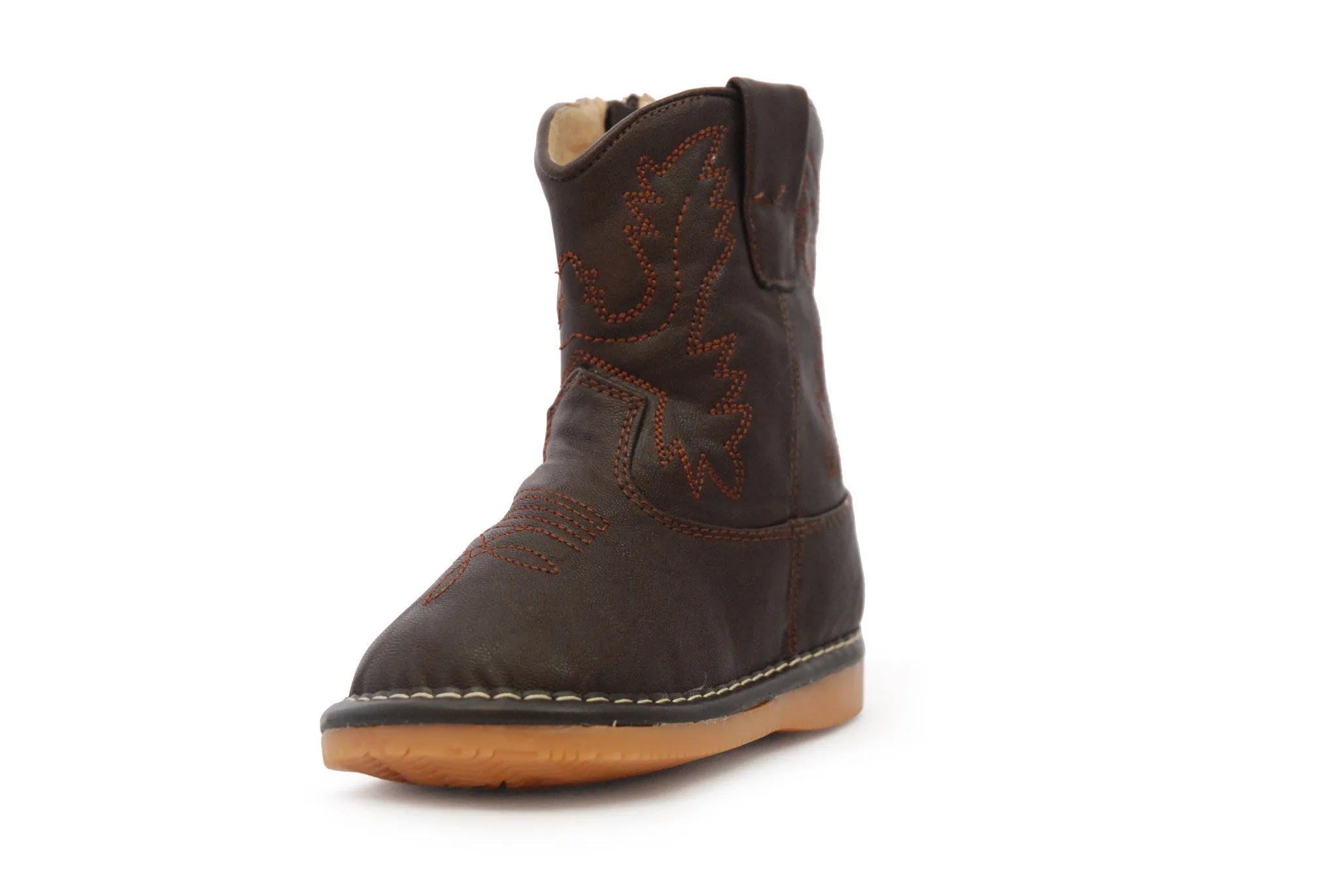 Dark Brown Leather Boots