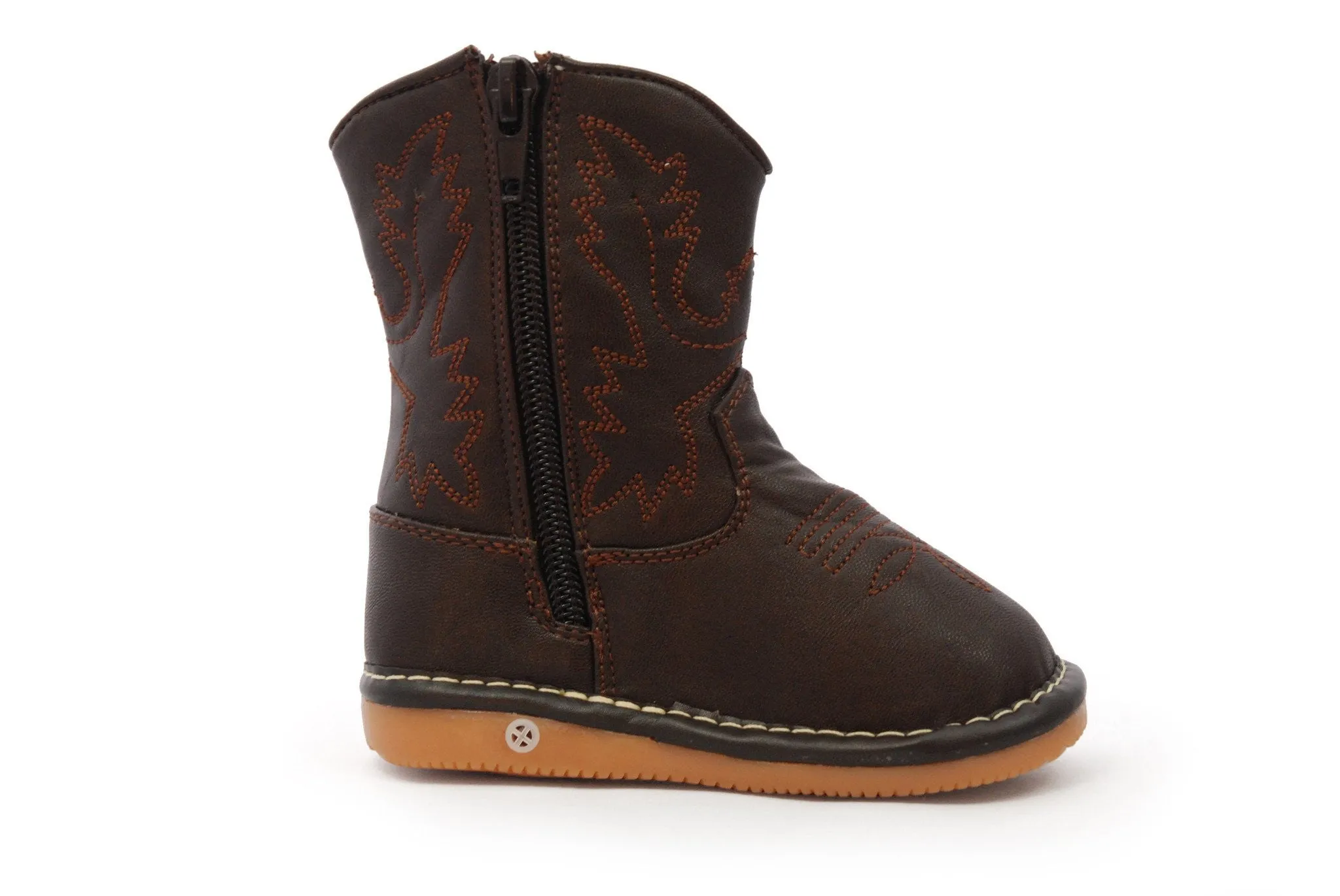 Dark Brown Leather Boots