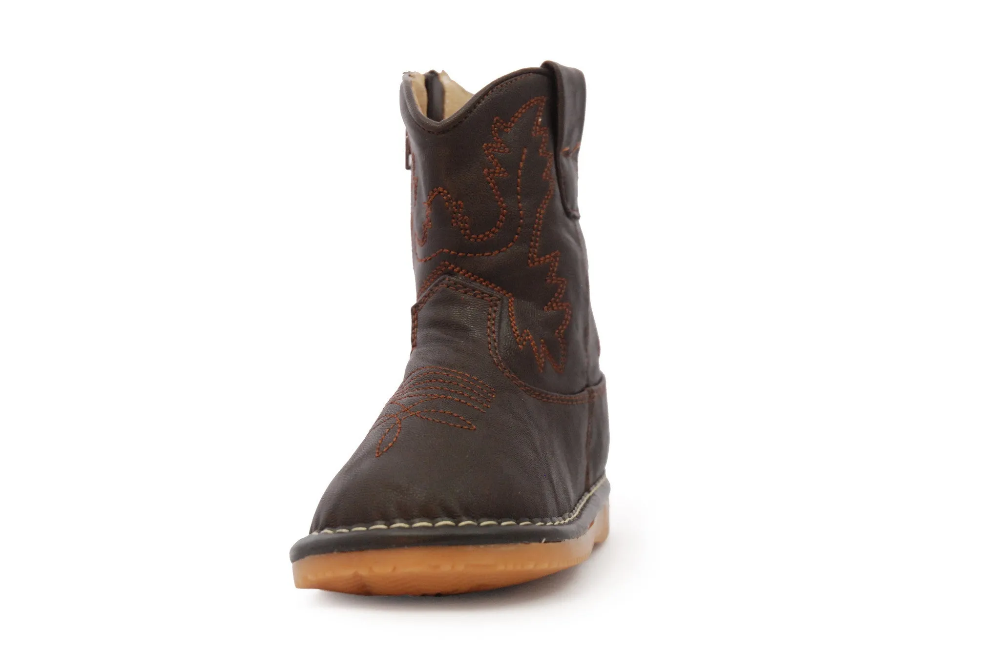 Dark Brown Leather Boots