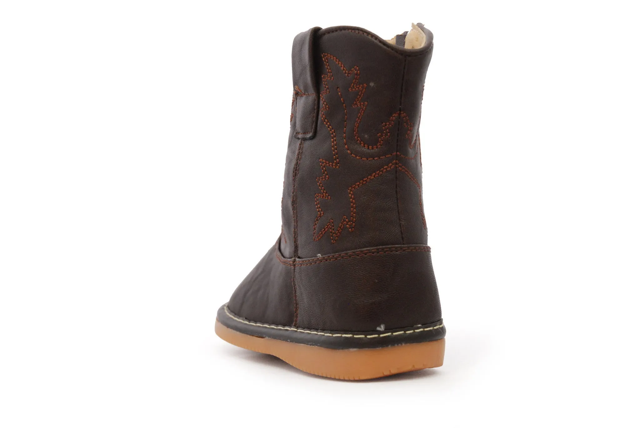 Dark Brown Leather Boots