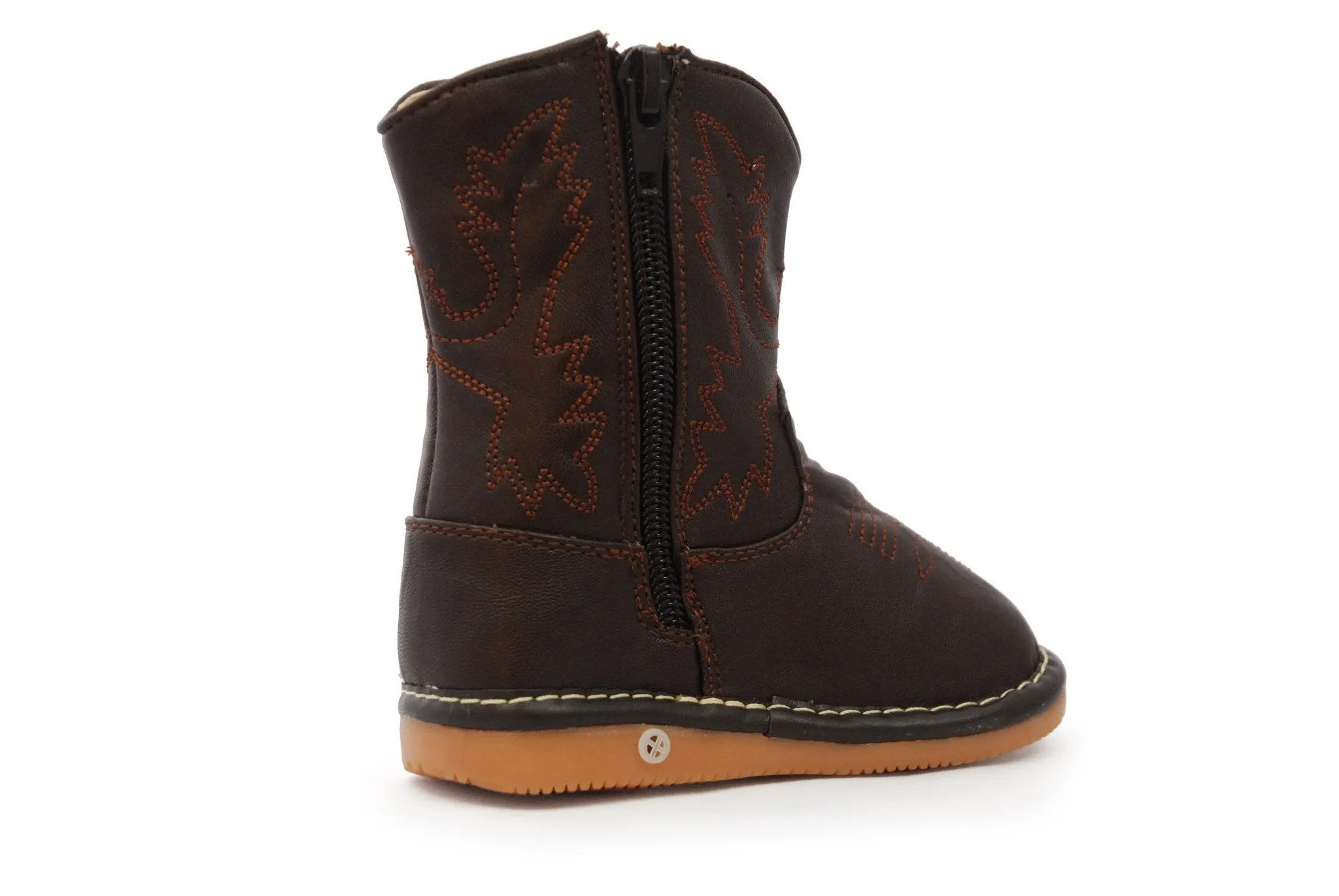 Dark Brown Leather Boots