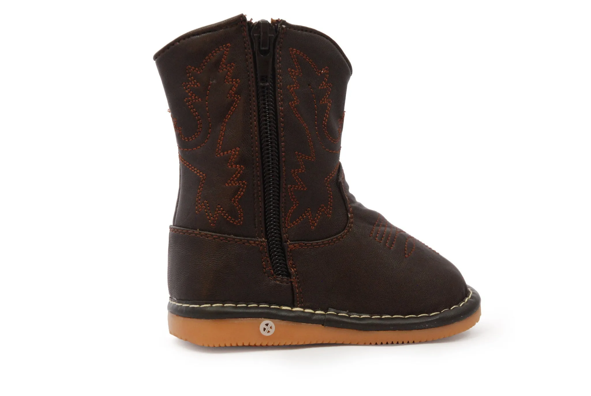 Dark Brown Leather Boots