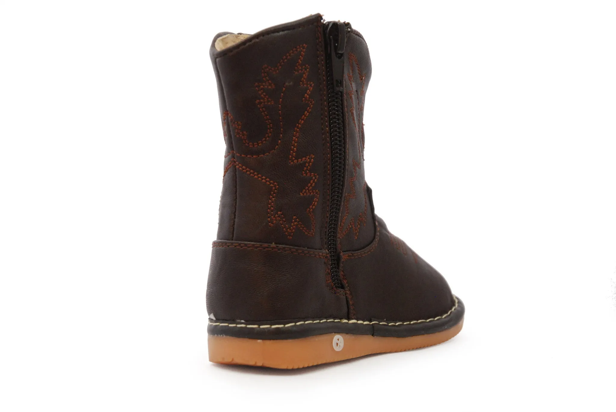 Dark Brown Leather Boots