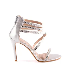 Desiree Diamante Criss Cross Strappy Sandal