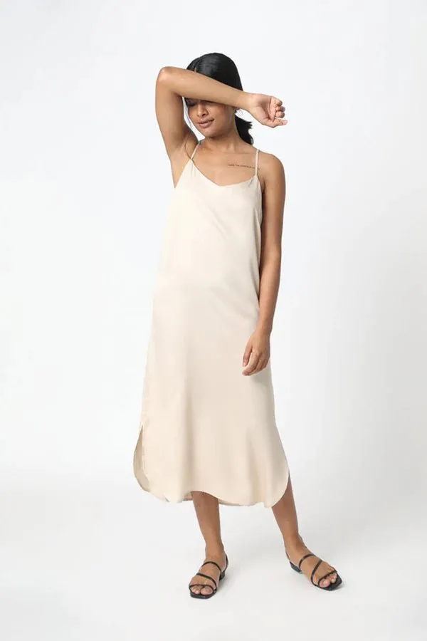 Easy Slip Dress in Champagne