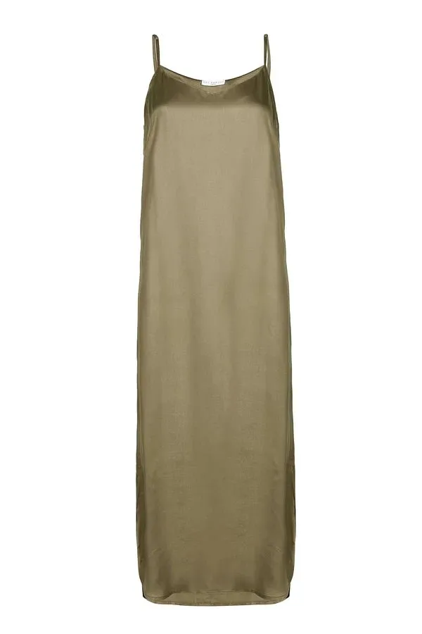 Easy Slip Dress in Khaki