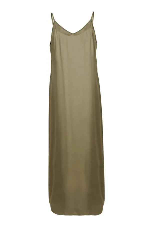 Easy Slip Dress in Khaki
