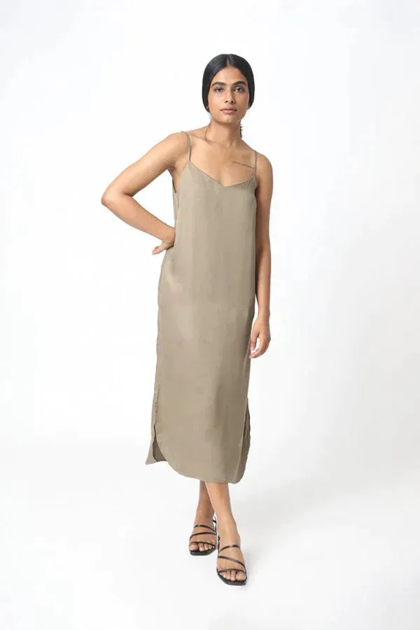 Easy Slip Dress in Lapis Blue