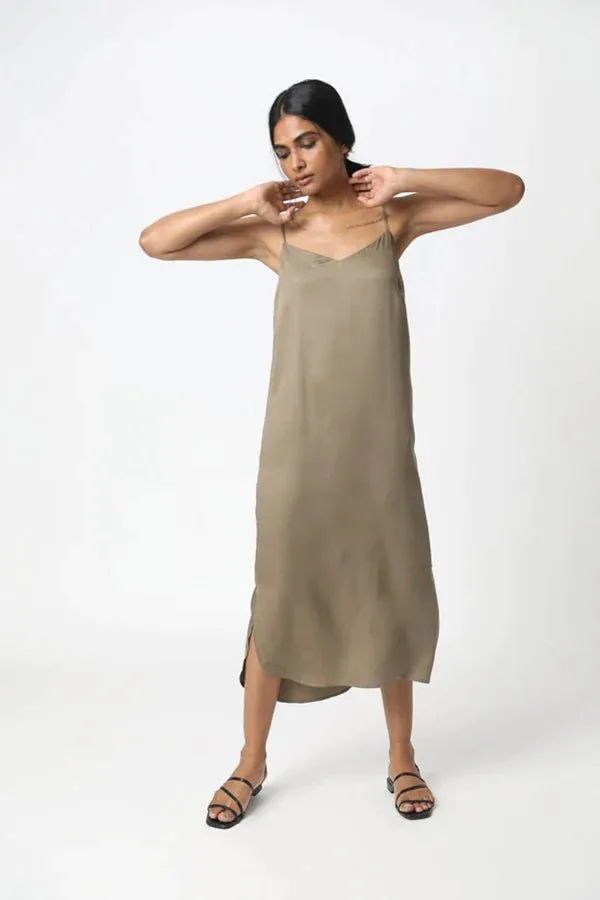 Easy Slip Dress in Lapis Blue