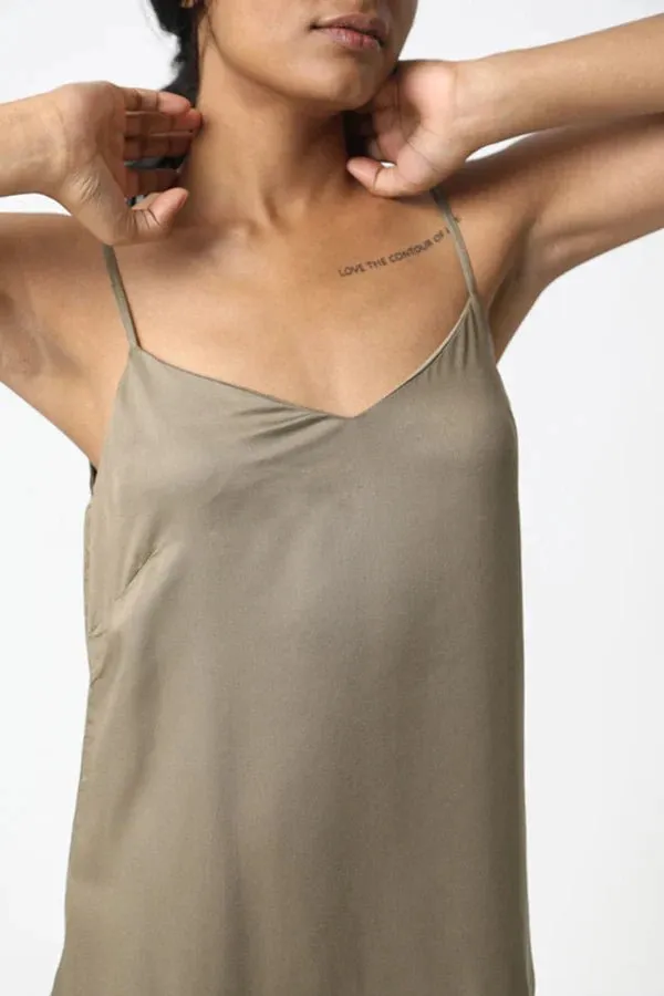 Easy Slip Dress in Lapis Blue