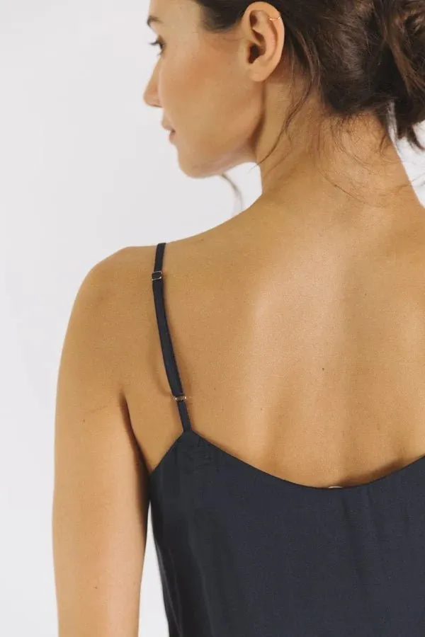 Easy Slip Dress in Midnight