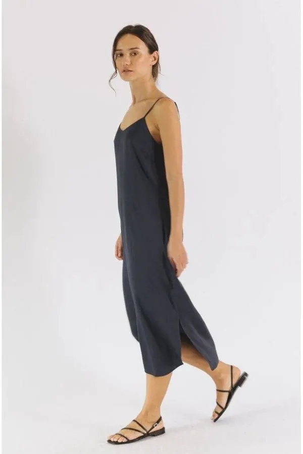 Easy Slip Dress in Midnight