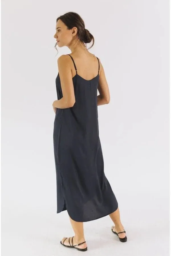 Easy Slip Dress in Midnight