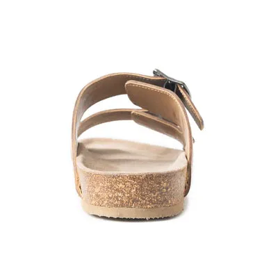 Falling Feather Tooled Leather Sandals
