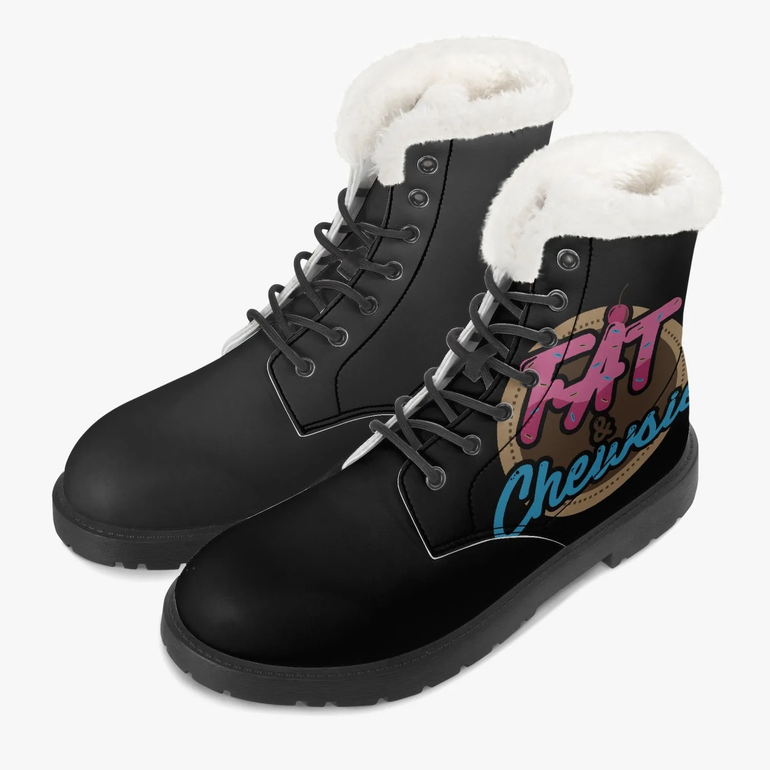 Fat and Chewsie - Faux Fur Leather Boots