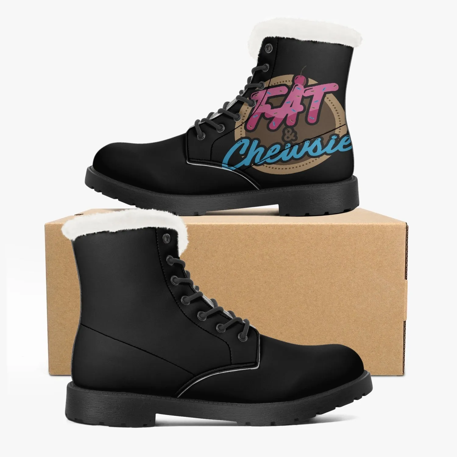 Fat and Chewsie - Faux Fur Leather Boots