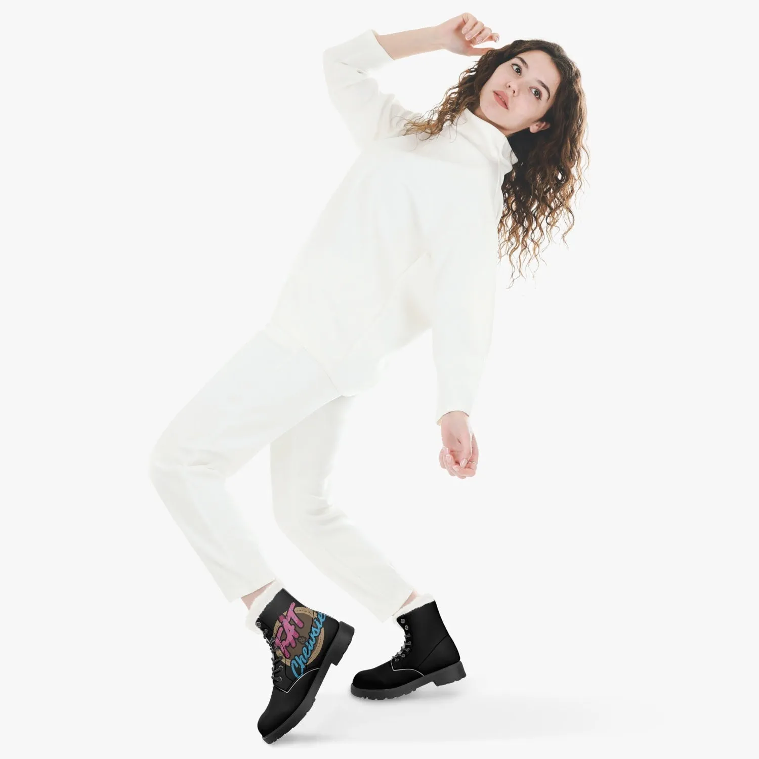 Fat and Chewsie - Faux Fur Leather Boots