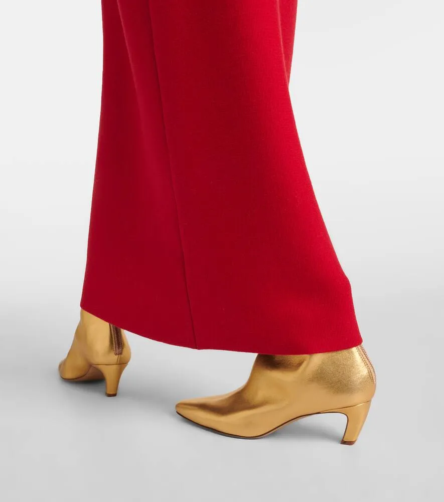 Gabriela Hearst Clayton metallic leather ankle boots