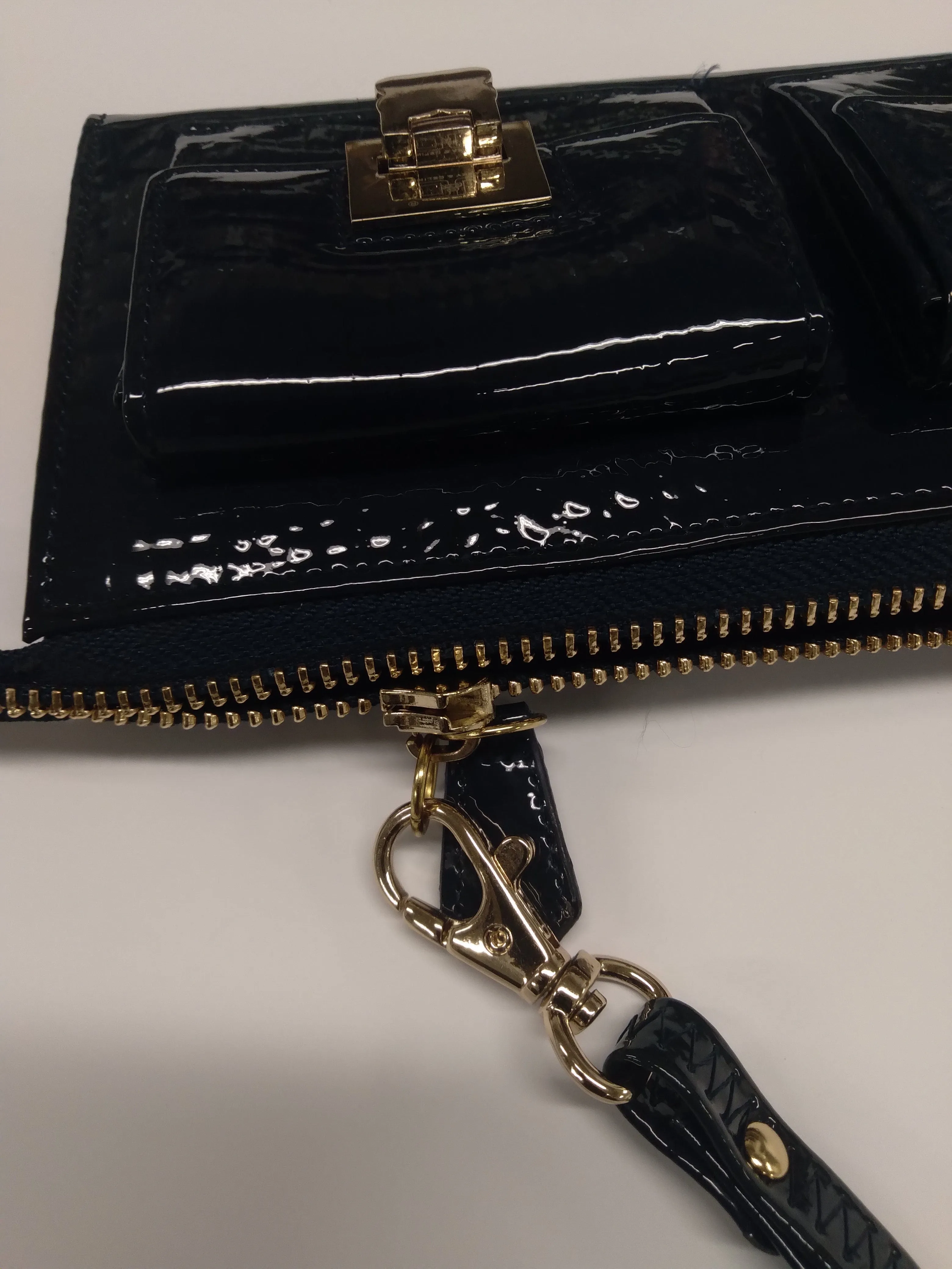 J&C  J11-012 BLU Navy Zippered  Large Wallet