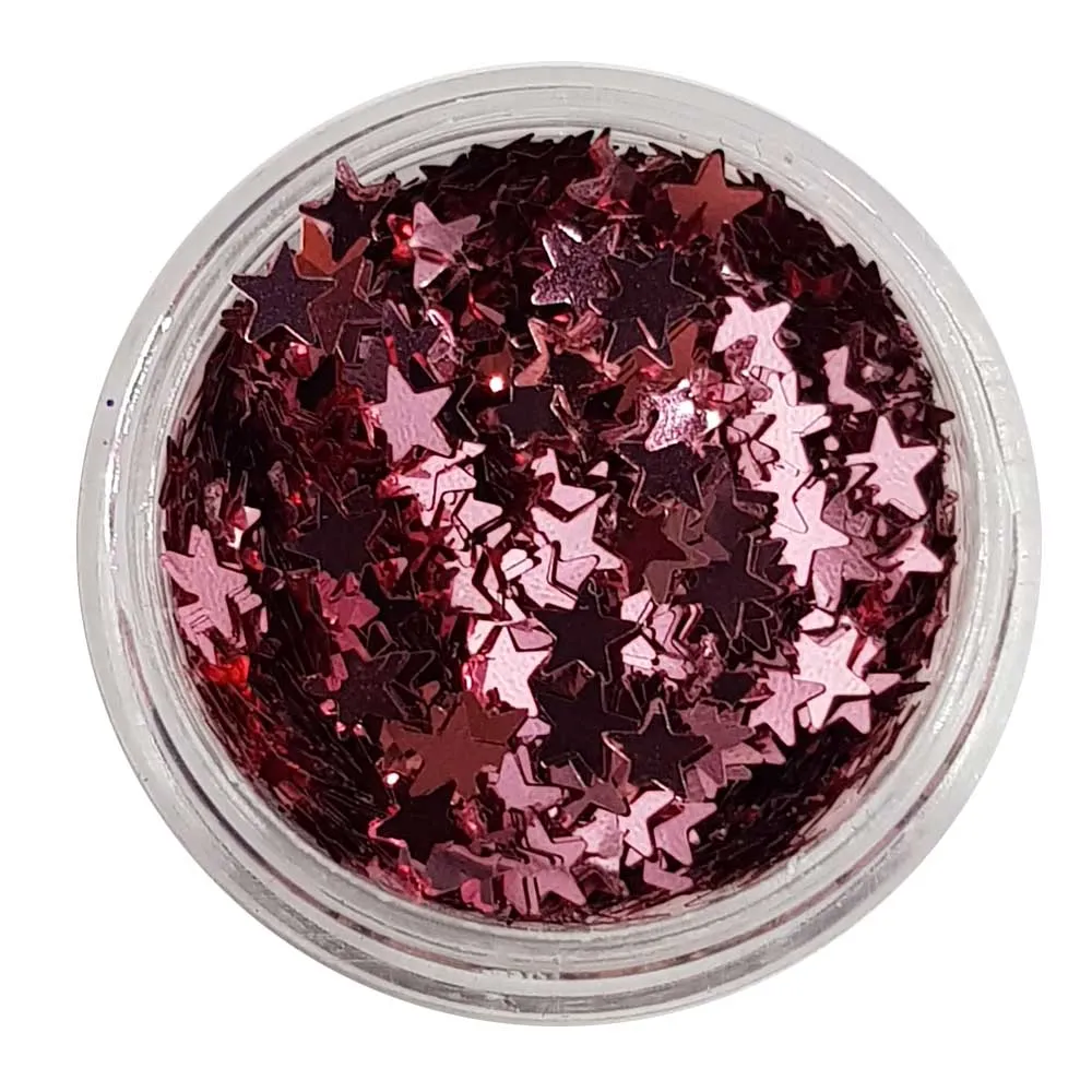 Pink Glitter Stars (Metallic Glitter Stars) - Pixie Stars