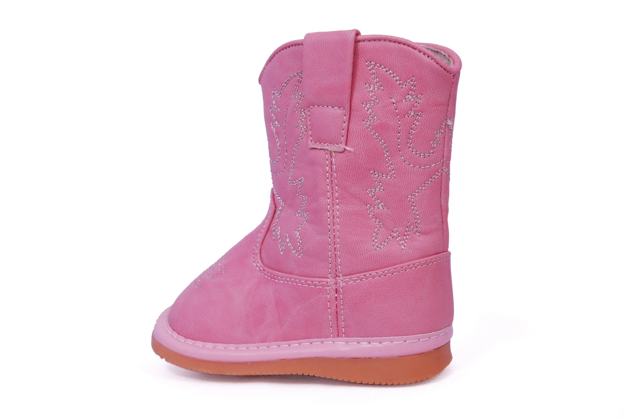 Pink Leather Boots