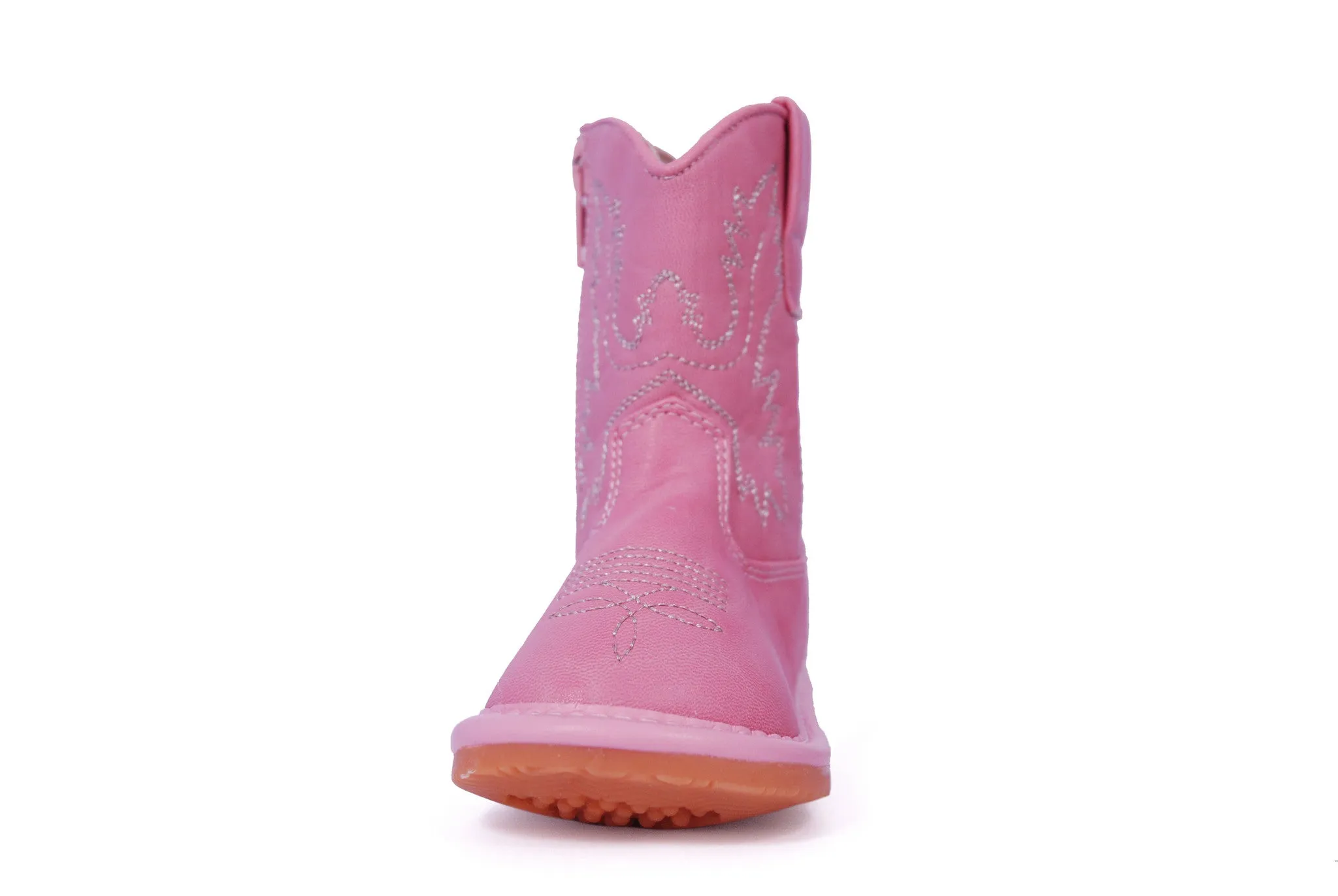 Pink Leather Boots