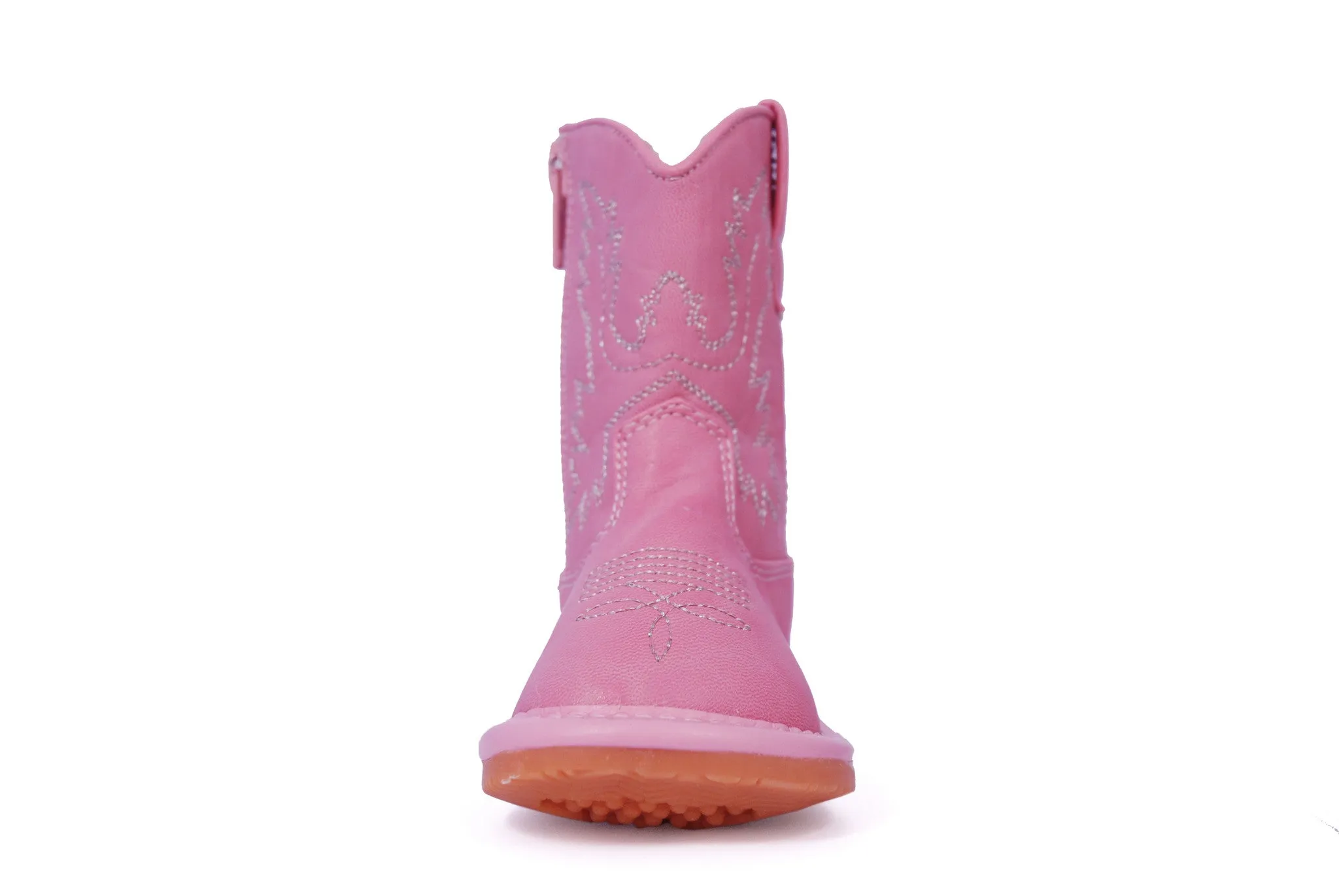 Pink Leather Boots
