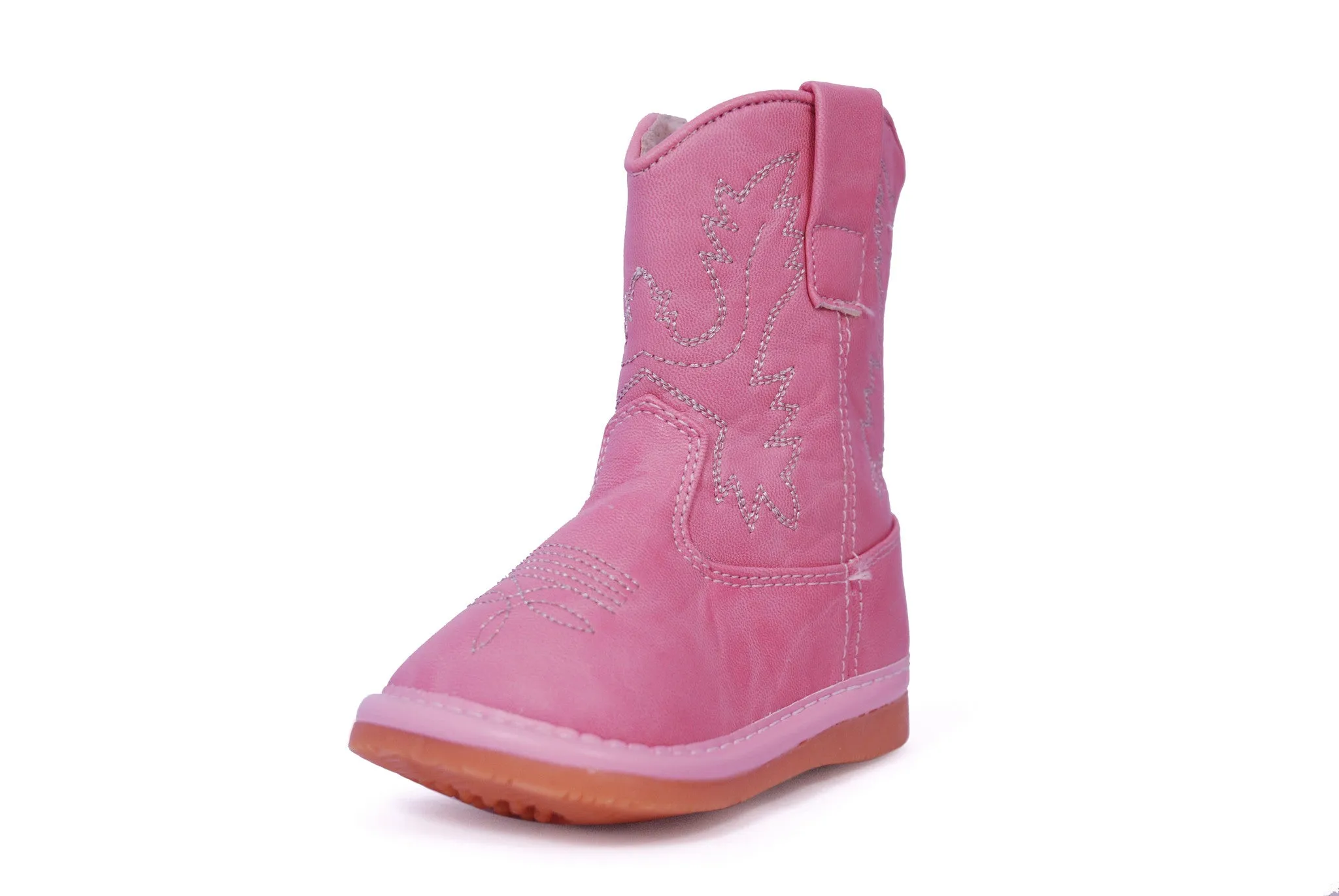 Pink Leather Boots