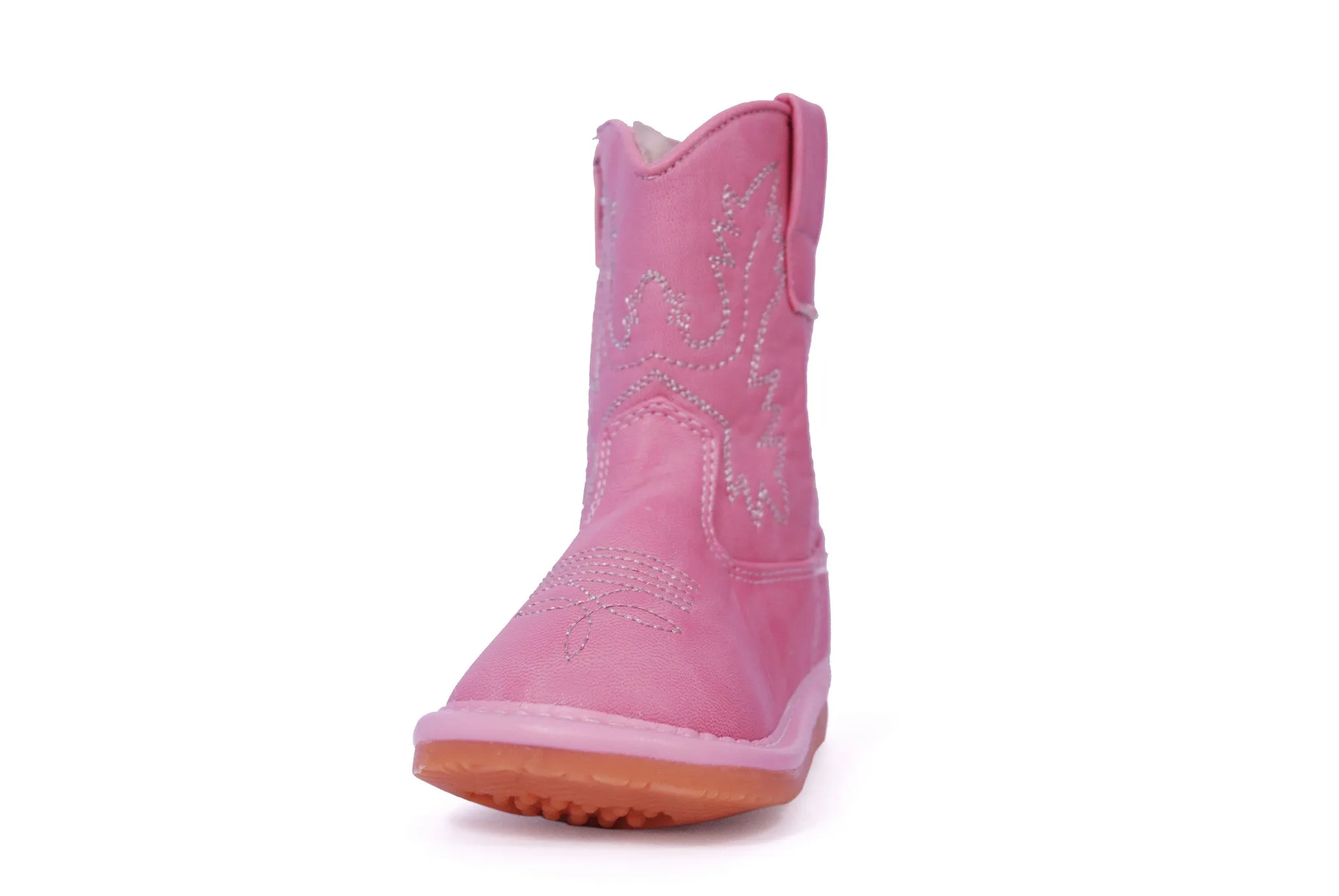 Pink Leather Boots
