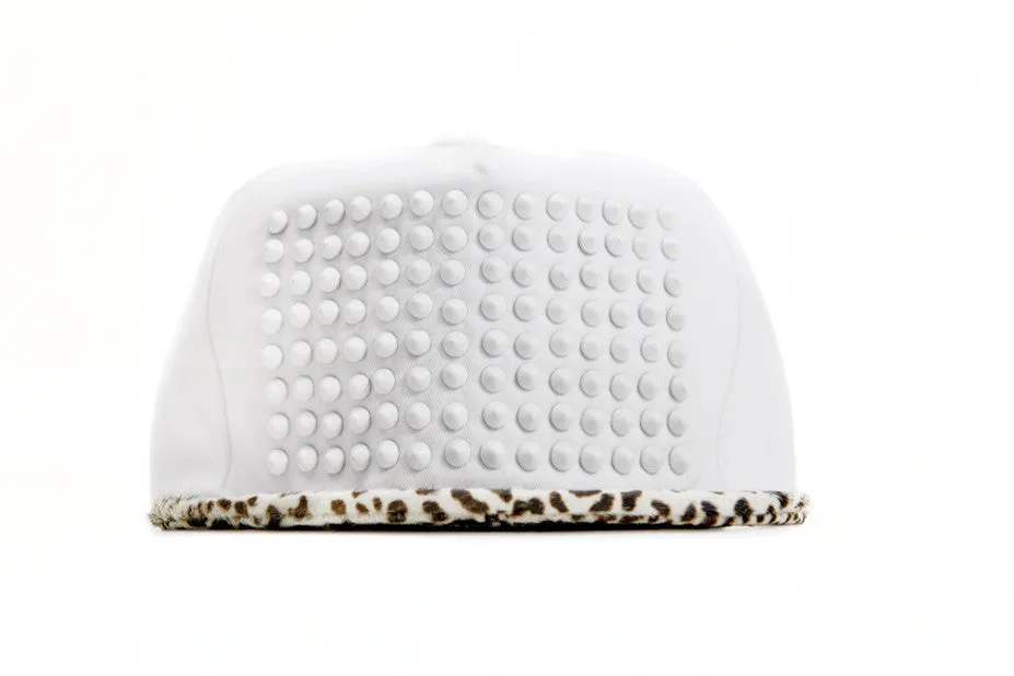Stampd All White Pony Hair Studded Hat