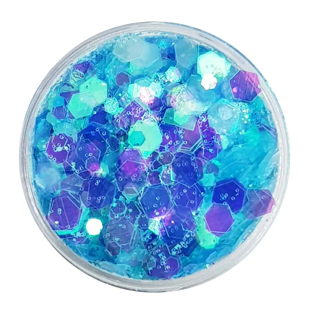 Unicorn Festival Glitter (Iridescent Chunky Glitter Mix) - Blue Unicorn