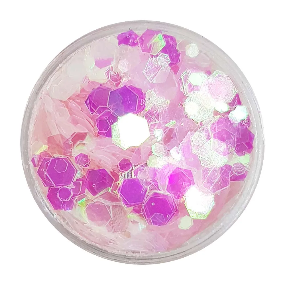 Unicorn Festival Glitter (Iridescent Chunky Glitter Mix) - Pink Unicorn